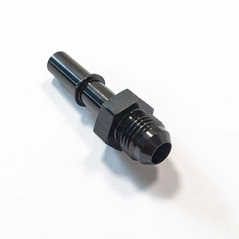 محول الوقود 6AN AN6 يناسب 3/8 جرام توصيل سريع ذكر LS EFI أسود