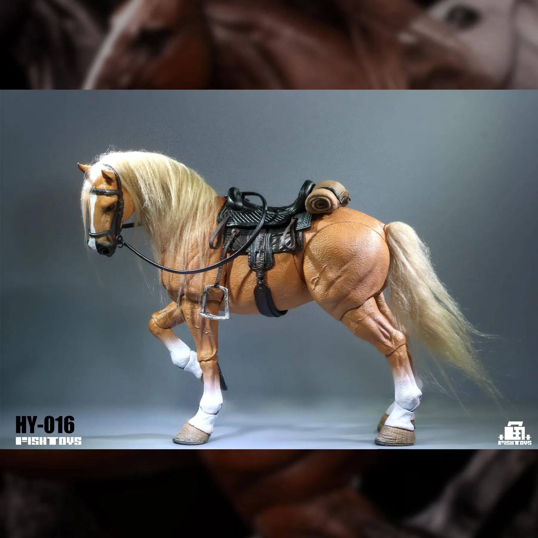 New Fish Toys FishToys D20Studio 1/12 Movable Horse Basic Black