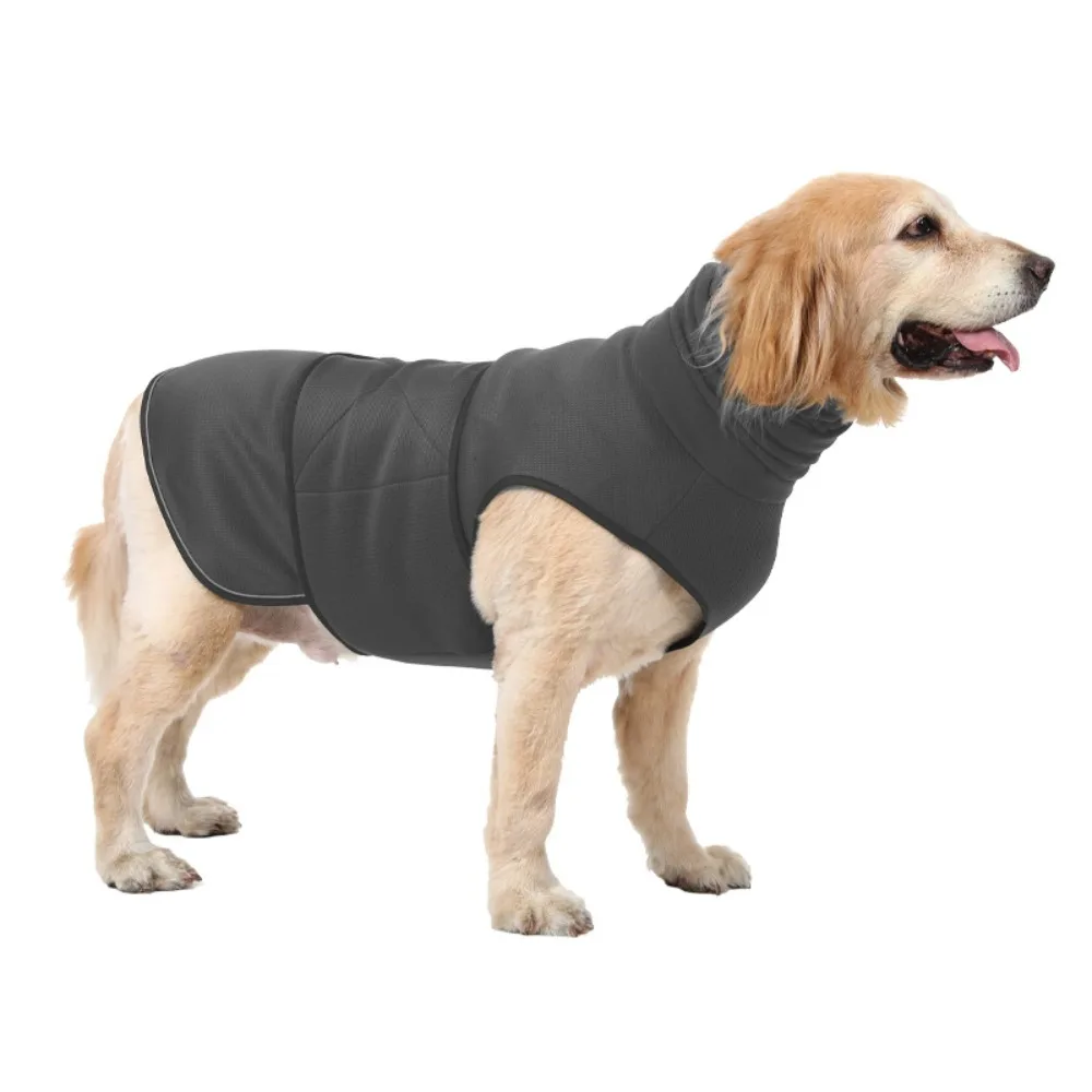 

Elastic Dog Anxiety Vest Reflective Windproof Dog Soothing Clothes with Hoodie Warm Dogs Calming Jacket for Thunderstorm