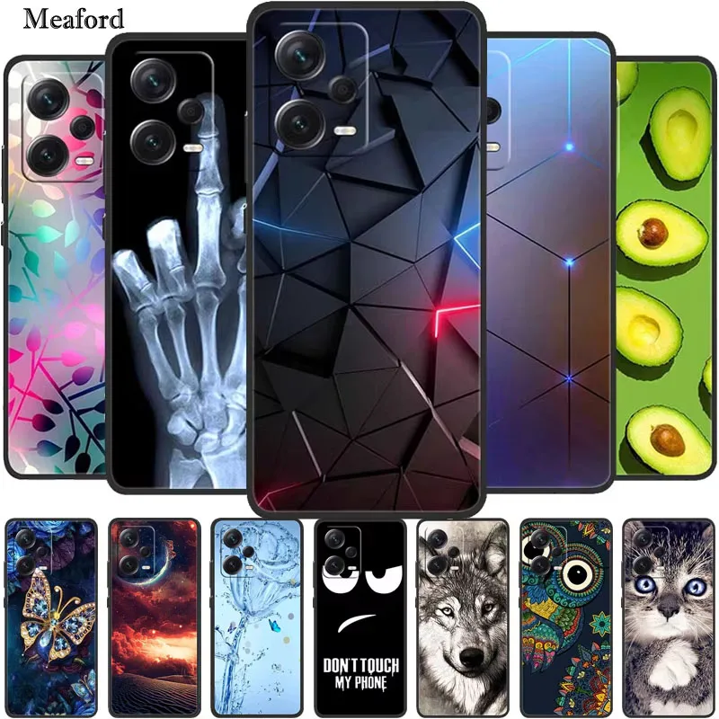 For Xiaomi Redmi Note 12 Pro 5G Case Silicone TPU Phone Back Cover for Xiaomi Redmi Note 12R Pro Note12 Funda Cool Fashion Coque