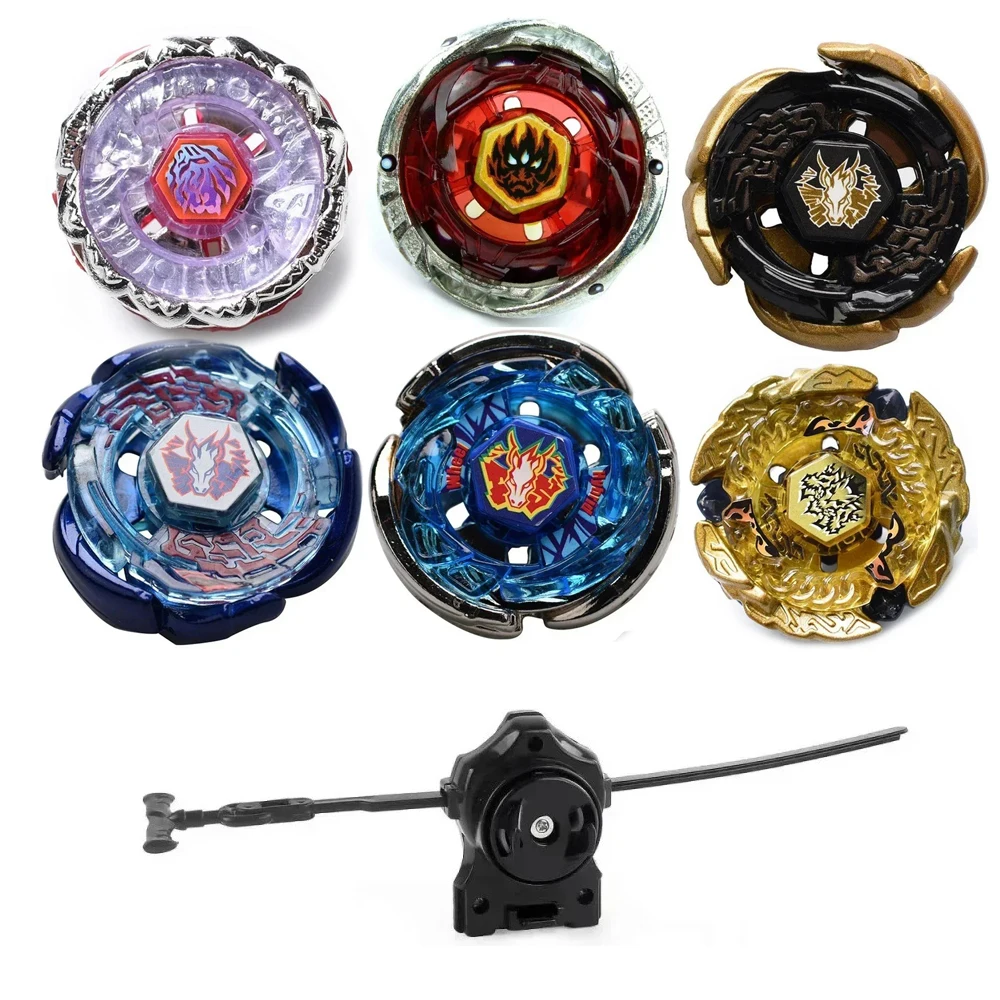 

BB Series Gyro BB28 BB70 BB99 BB104 BB105 BB106 Battle Spinning Tops Multi-Color Set Fantasy Beast-Themed Core Metallic Frame