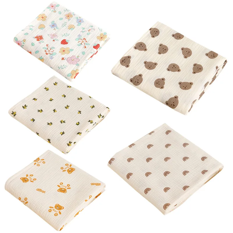 

Floral Muslin Baby Blanket Super Soft Cotton Gauze Boys Girls Newborn Swaddle Wrap Baby Stroller Receiving Blanket Bath Towel