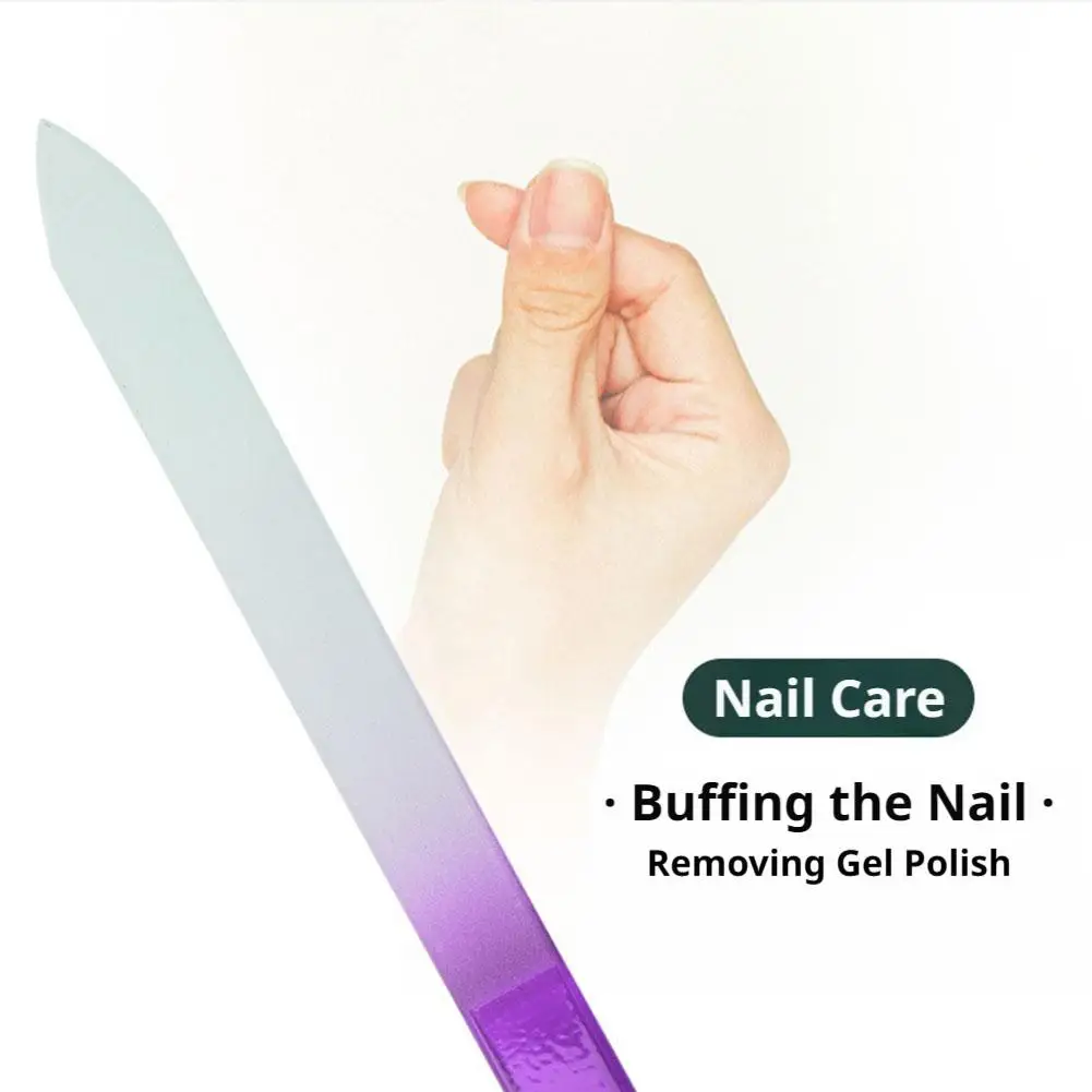 Glas-Nagelfeilen für Naturnägel Doppelseitige Polier-Kristallnagelfeile mit Etui Maniküre Salon Nagelpflege für Frauen Mädchen – Detail 13