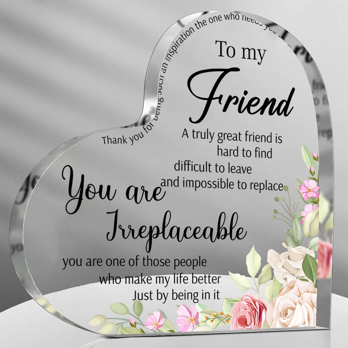 1 unidad, regalos de amigos para mujeres, placa de amistad Bestie para mujer, regalo de la mejor hermana, regalo de agradecimiento para mujeres, amistad acrílica