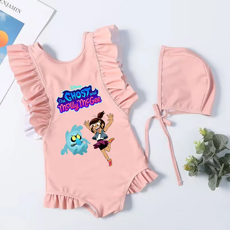 The Ghost And Molly Mcgee Children's Swimsuit Summer Swimwear Beach Suit Kids Wear One Pieces Bikini Bathing Suit Dresses