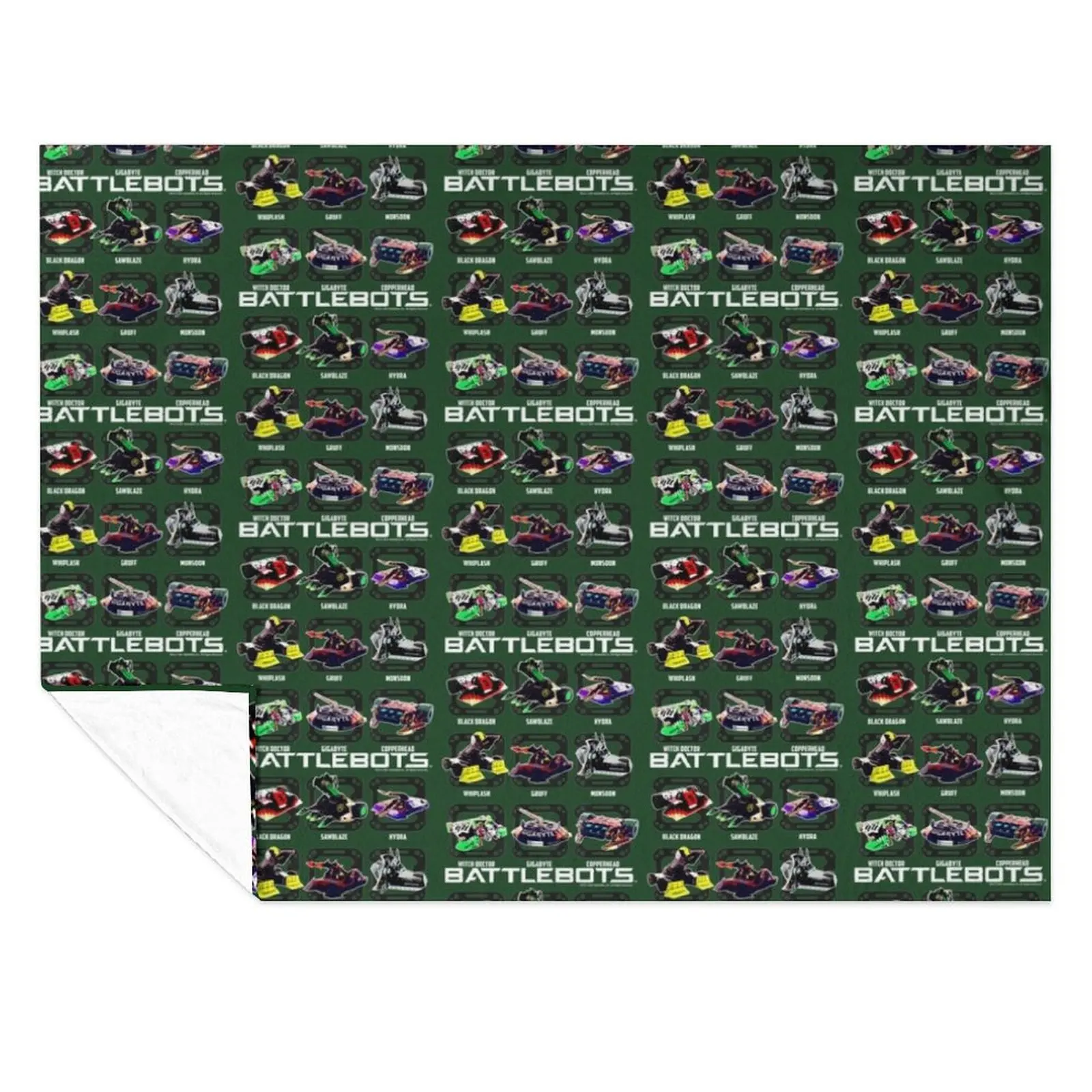 

BattleBots Group Robot Photo Box Up Throw Blanket Hair Plaid on the sofa Warm Decorative Sofa Blankets