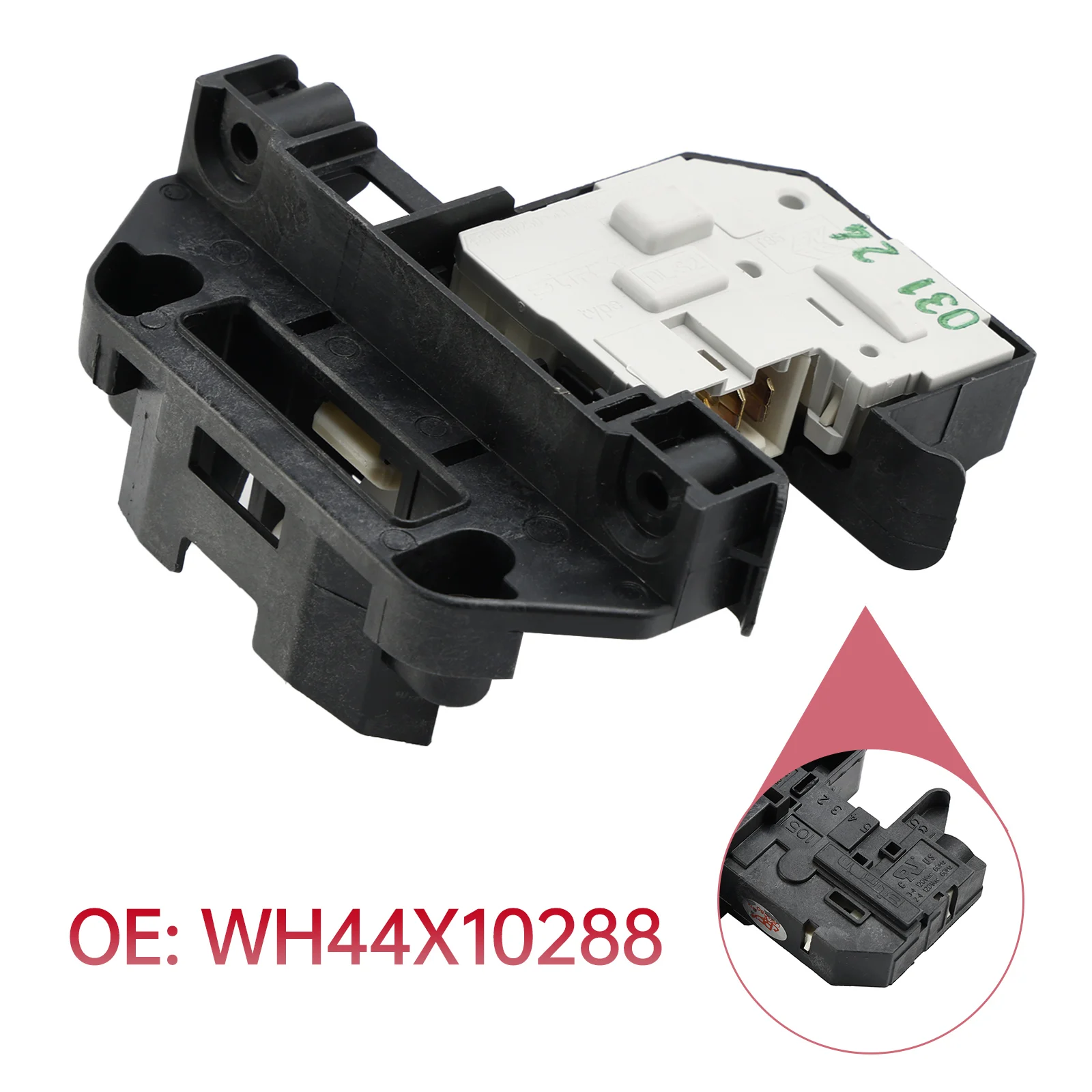 

Artudatech WH44X10288 Washing Machine Lid Lock Switch Replacement for GE 1974376 AH3496878