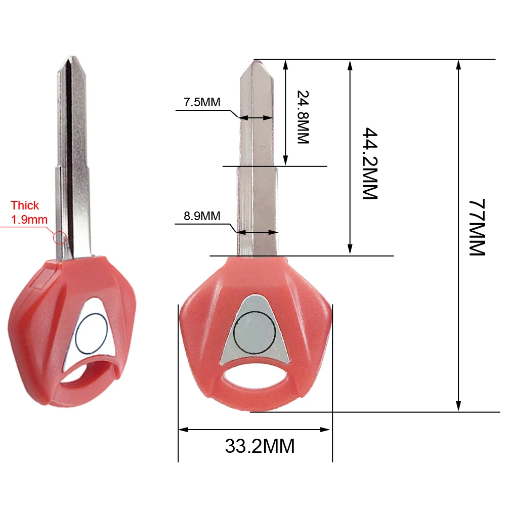 مفتاح دراجة نارية فارغ لياماها MT07 MT09 MT01 MT03 YZF XJR1300 FJR1300 XJ6 TMax FZ6 FZ8 R3 R1 R6 XJR400 SR400 YZF600 FZ1 شعار