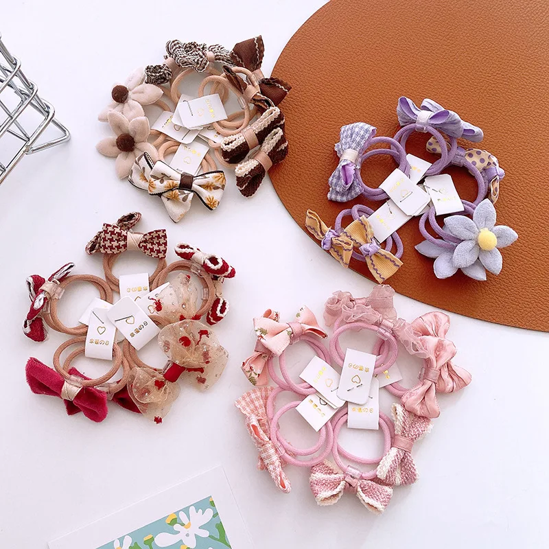 [10-Piece Set] Children's Bow Hairpin 2024 New Cute Princess Girls Broken Hair Bangs Clip Baby Hair Accessories Wholesale