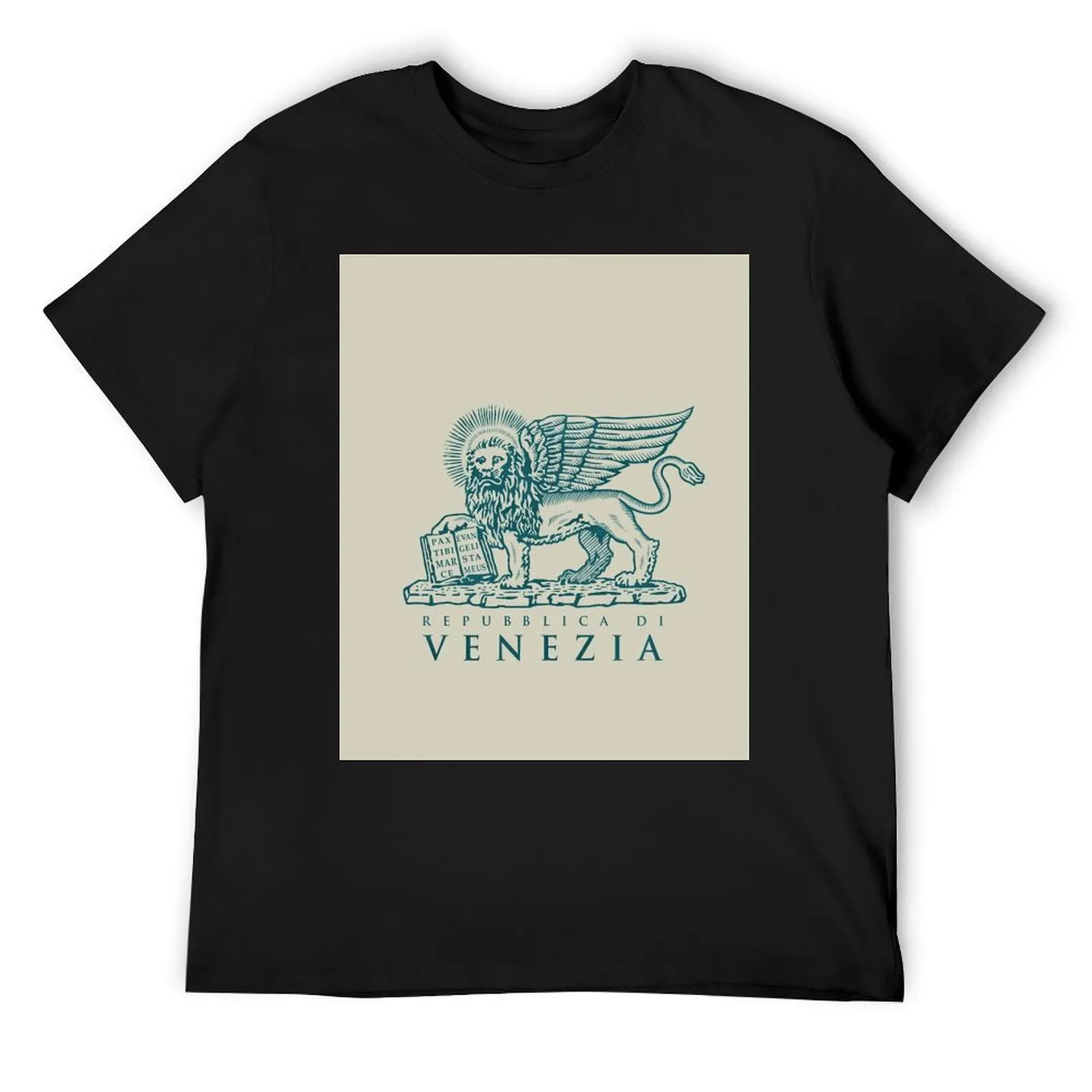 Reppublica di Venezia Vintage Emblem T-Shirt cute tops Short sleeve tee plus sizes Men's clothing