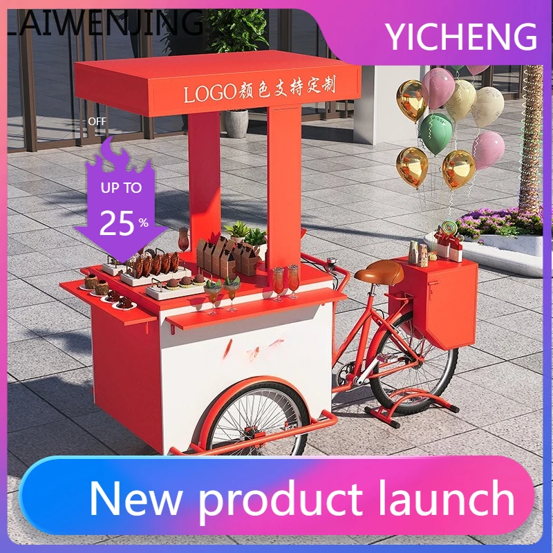 

LYY Outdoor Stall Promotion Cart Display Prop Cart Commercial Multi-Functional Sales Cart