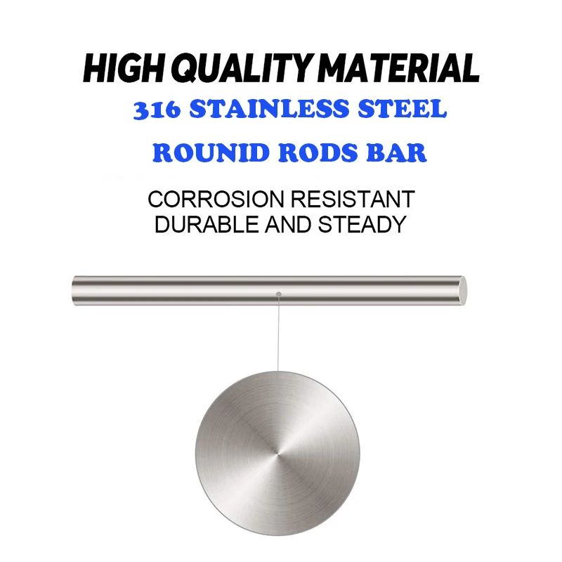 1Pcs 316 SS 6mm 8mm 10mm 12 16 20 mm OD Linear Shaft Cylinder Rail Chrome Plated Round Rod Optical Axis for CNC 3D Printer Parts