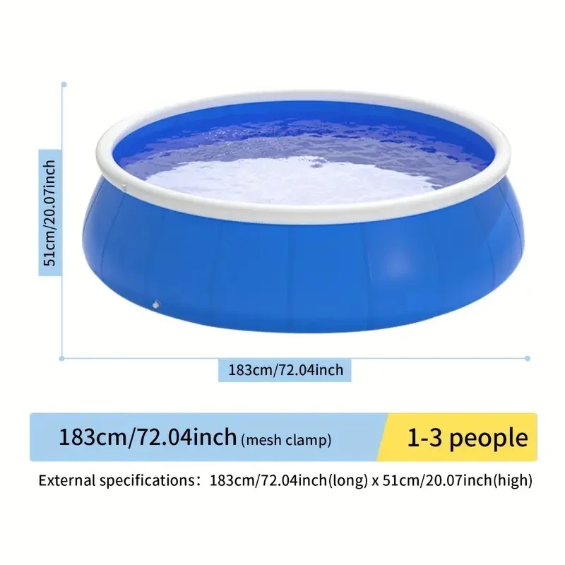 Capacity Easy Easy water Injection Pool Storage Swimming Swimming pool Water Water injection Inflatable swimming pool 183*51 but