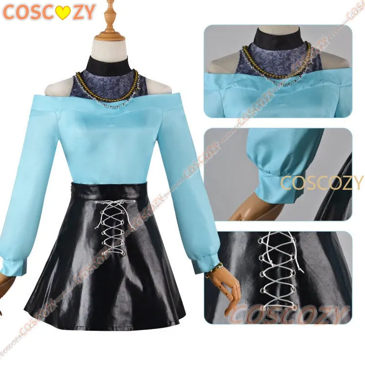 Anime Oshi No Ko Memu Cho Cosplay Costume Wig Skirts Uniform Memu Cho Suit Necklace Women Halloween Convention Cosplay Outfits