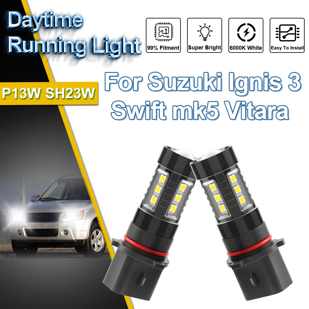 

Мини-мигающая светодиодная лампа дневного света для Suzuki Ignis 3 Swift mk5 Vitara, высокое качество, супер яркая, простая в установке DRL