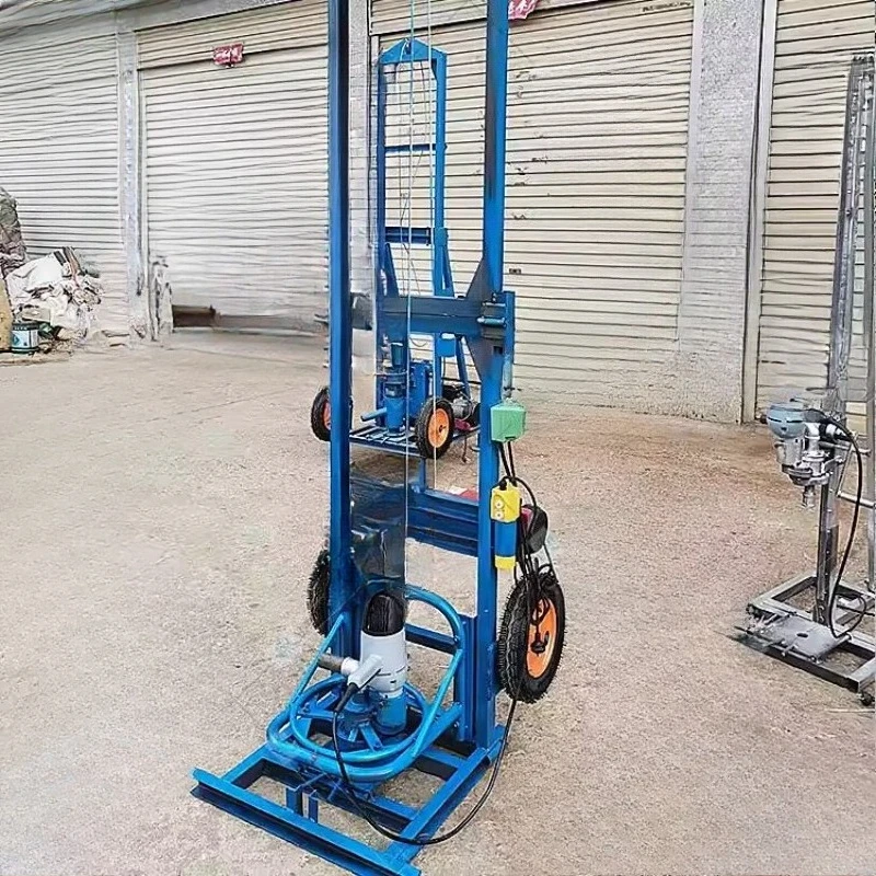 

drilling rig, electric two-phase electric 220v drilling rig, lightweight small drilling rig with a depth of up to 70 meters
