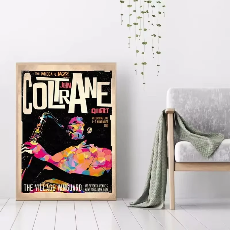 Jazz Music Saxophone Guitar Cello John Coltrane Nina Simone Art Poster Canvas Painting Wall Prints Picture for Room Home Decor