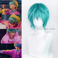 Anime Movie KPop Demon Hunters Saja Boy Cosplay Wig Baby Kpop Group Y2K Fashion Jirai Kei Heat Resistant Short Hair Halloween