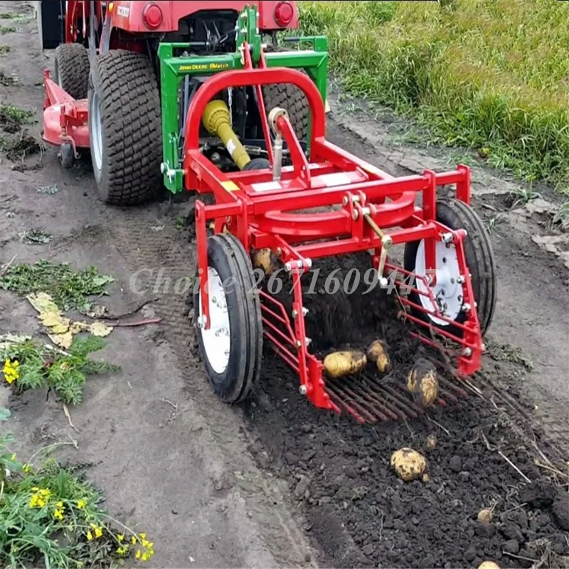 Piccola macchina agricola della mietitrice della scavatrice della patata dolce montata trattore piccola catena della mietitrice della patata della mietitrice della patata per l'azienda agricola