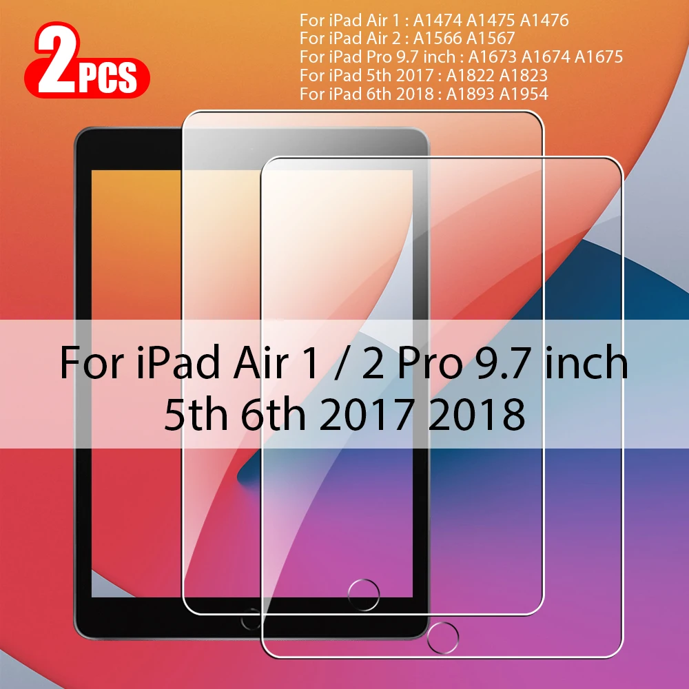 2 Stuks Gehard Glas Screen Protector Voor iPad Pro 13 11e M5 M4 12.9 Air 11 M3 M2 5 4 Mini 6 7 10 9e 10e Generatie A16 Film