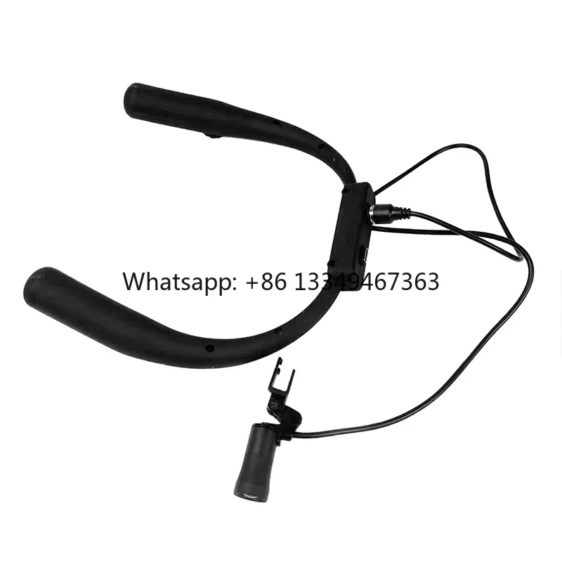 Transporte rápido 3w led lupa farol médico cirúrgico lupa recarregável cabeça luz com bateria para binóculos lupa manuf