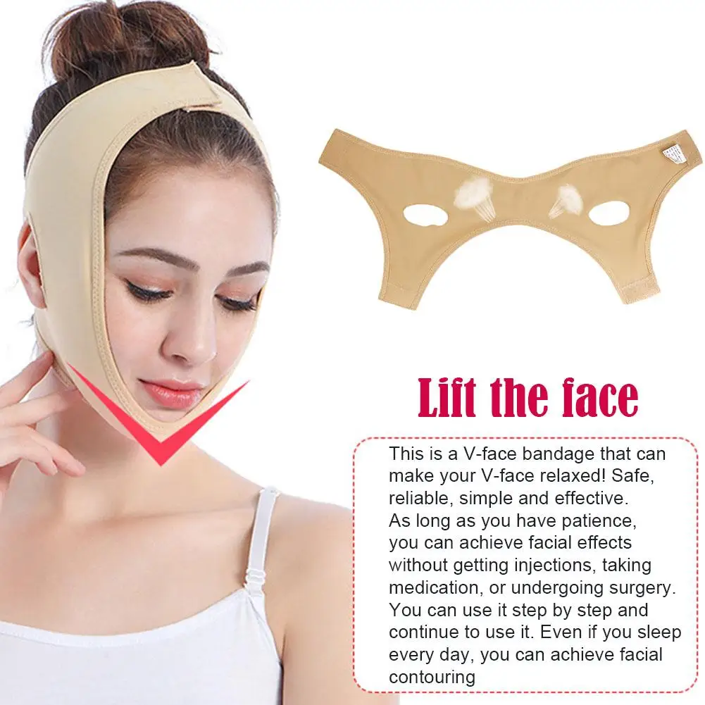 

Face V Shaper Facial Slimming Bandage Relaxation Lift Lift Double Reduce Up Thining Face Chin Massage Belt Band Shape Slimm C0I5