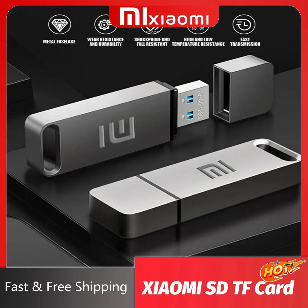 Новый супер мини металлический Usb флеш-накопитель XIAOMI с взаимной передачей, портативный USB-накопитель, 1024 ГБ, 512 ГБ, высокоскоростной Usb