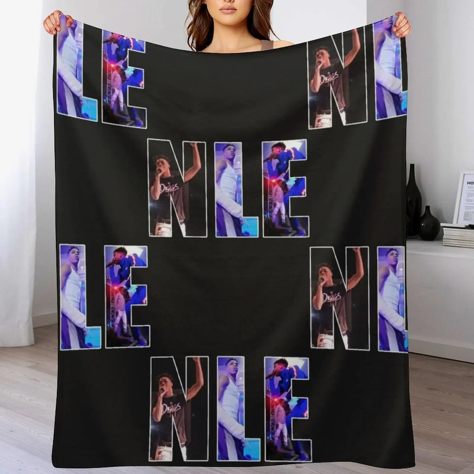 

NLE Choppa Throw Blanket Custom Thins Thermals For Travel Baby Blankets