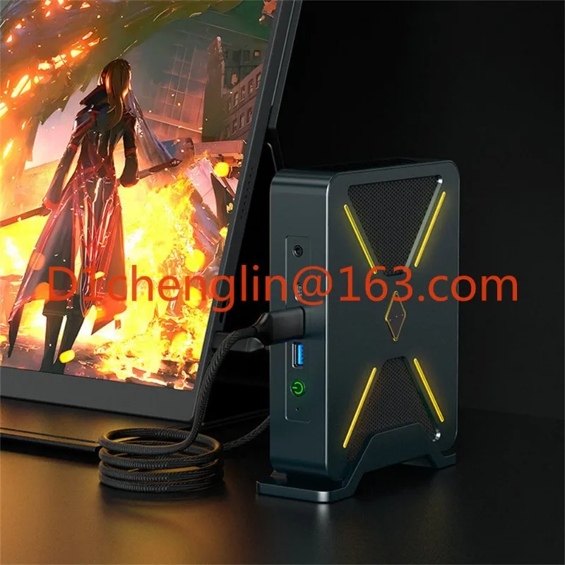 Para Intel I9 13900hk n-vidia Rtx3050 64gb Ddr4 2tb Nvme Wifi6 Mini PC de escritorio Gaming PC iluminación ambiental de Color
