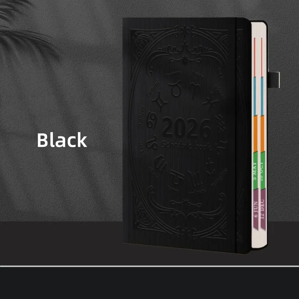 الإنجليزية 2026 جدول مخطط المفكرة 12 شهرا مقاومة للاهتراء A5 جدول التخطيط دفتر المرجعية كفاءة