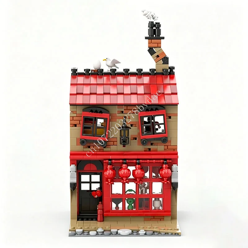 

737PCS Wizarding Joke shop MOC Creative street view Model Building Blocks Architecture DIY Education Assembly Model Toys Gifts