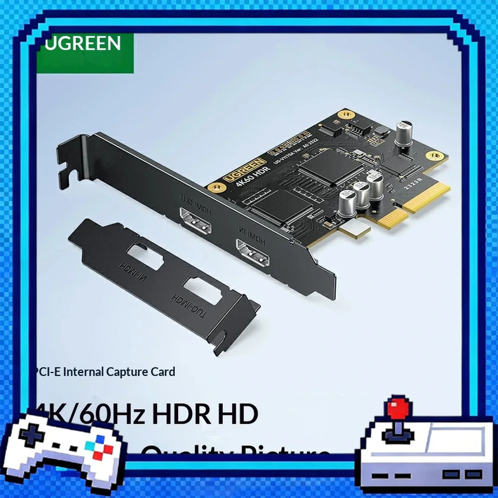 UGREEN CM701 25176 PCIe HDMI Video Capture Card 4K 60Hz HDR Game Recording Live Streaming