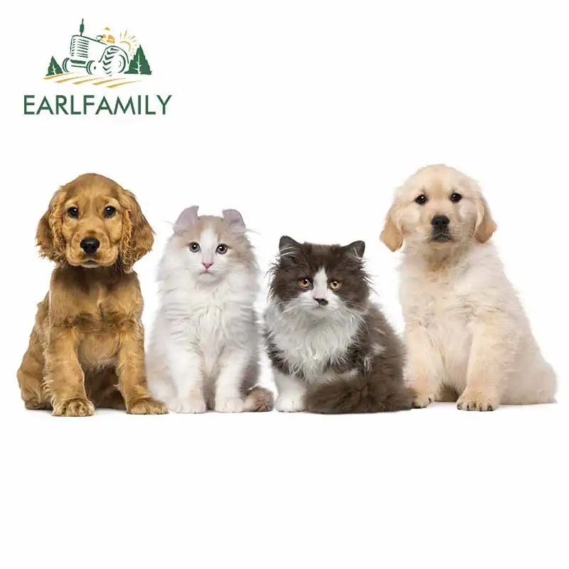 

EARLFAMILY 13 см х 6,2 см наклейки для щенков, кошек, животных, мотоциклов, автомобилей, бамперов, окон, автомобильные аксессуары, декоративные наклейки