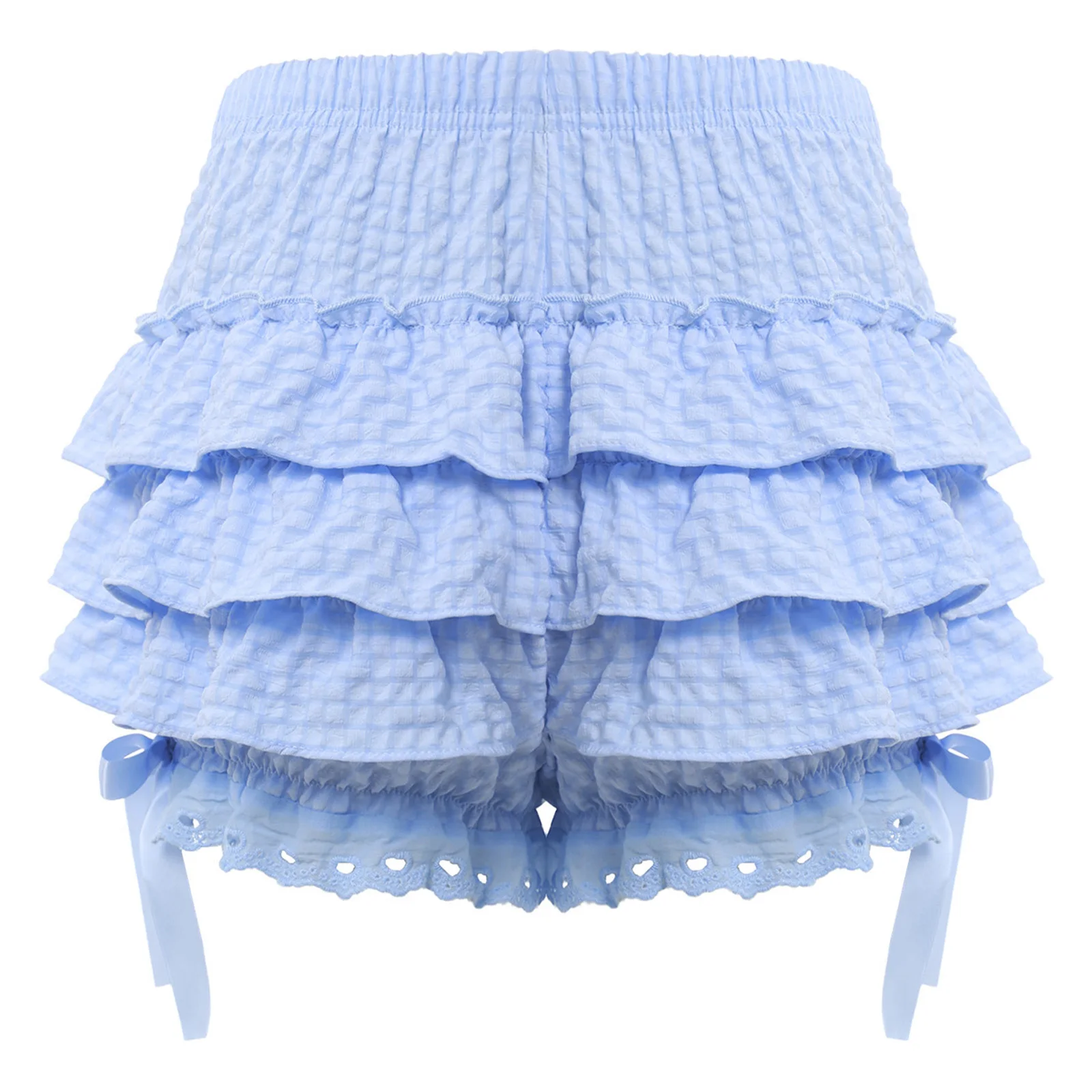 女性メッシュレースロリータブルマショーツ Y2k 服レイヤードフリルフリルショーツ甘いペティパンツヴィンテージかわいいブルマクラブウェア
