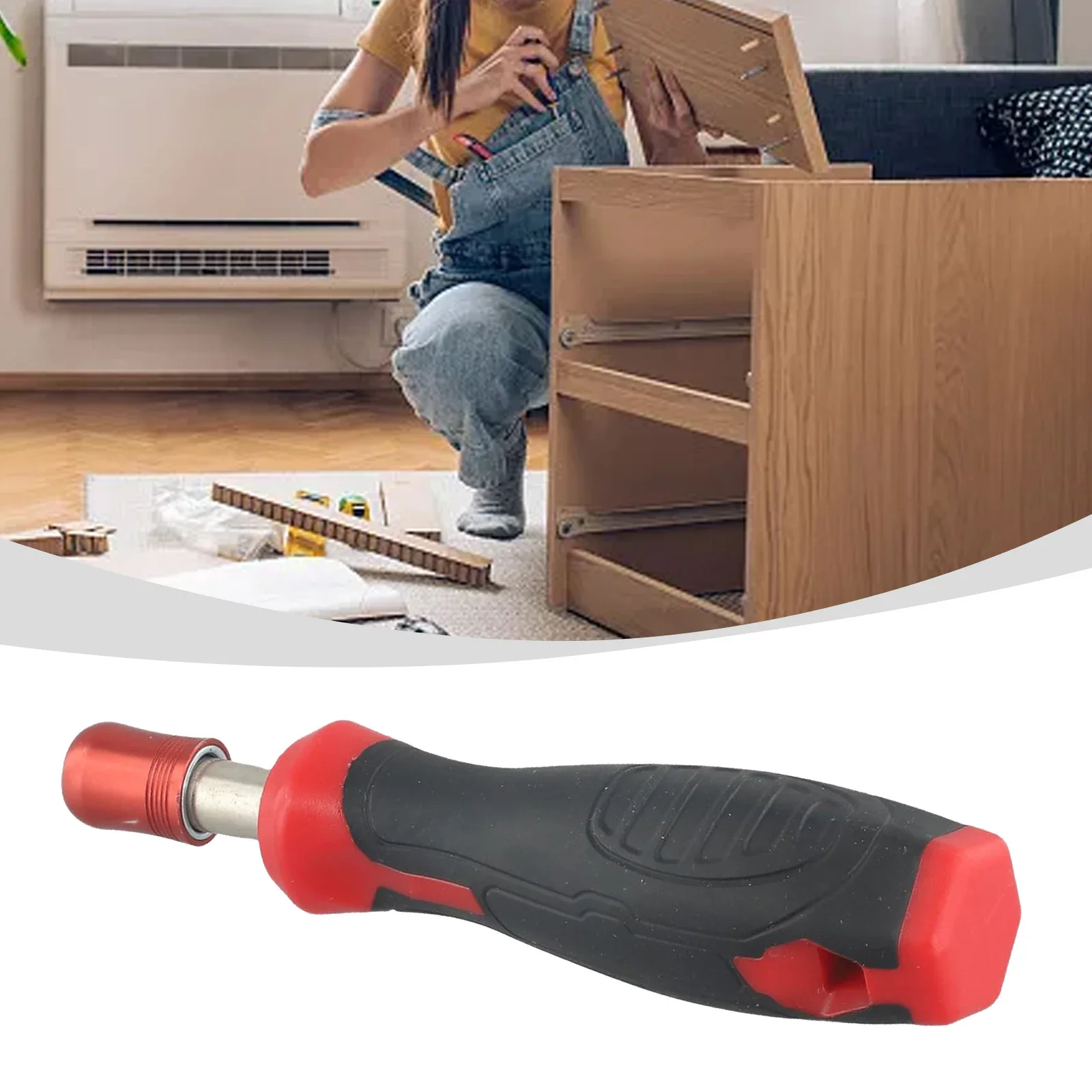 

Screw Driver Handle Screwdriver Handle Adapter Hex Blue Black Length 135mm Red Black Rod Length 33mm Self Locking