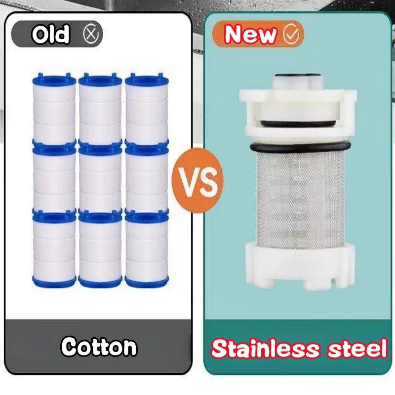 3 Modes Faucet Filter Stainless Steel Filter Cartridge Tap Water Purifier Kitchen Faucet Extender Anti-Splash Blistering Spout