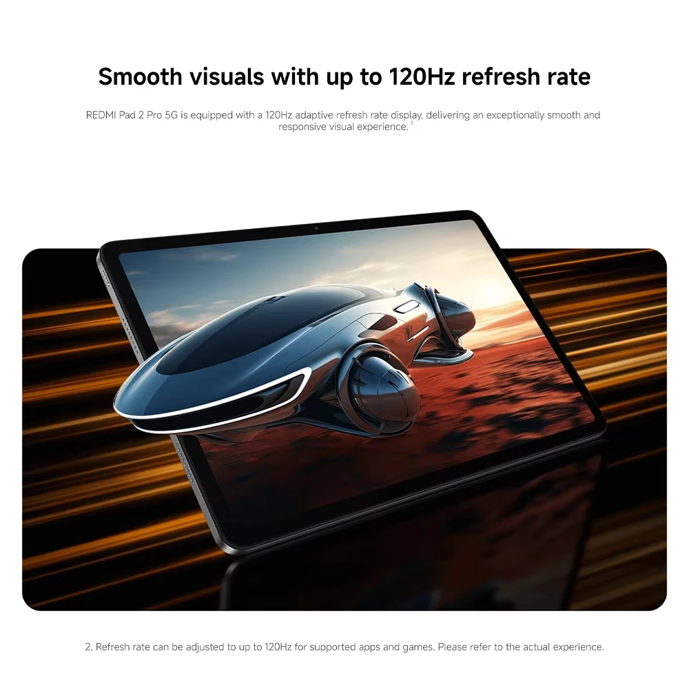 Tablet Xiaomi Redmi Pad 2 Pro 5G Versión Global, 8GB 256GB, Procesador Avanzado de 4NM con 5G + eSIM, Pantalla Cristalina de 12.1 Pulgadas y 2.5K 5
