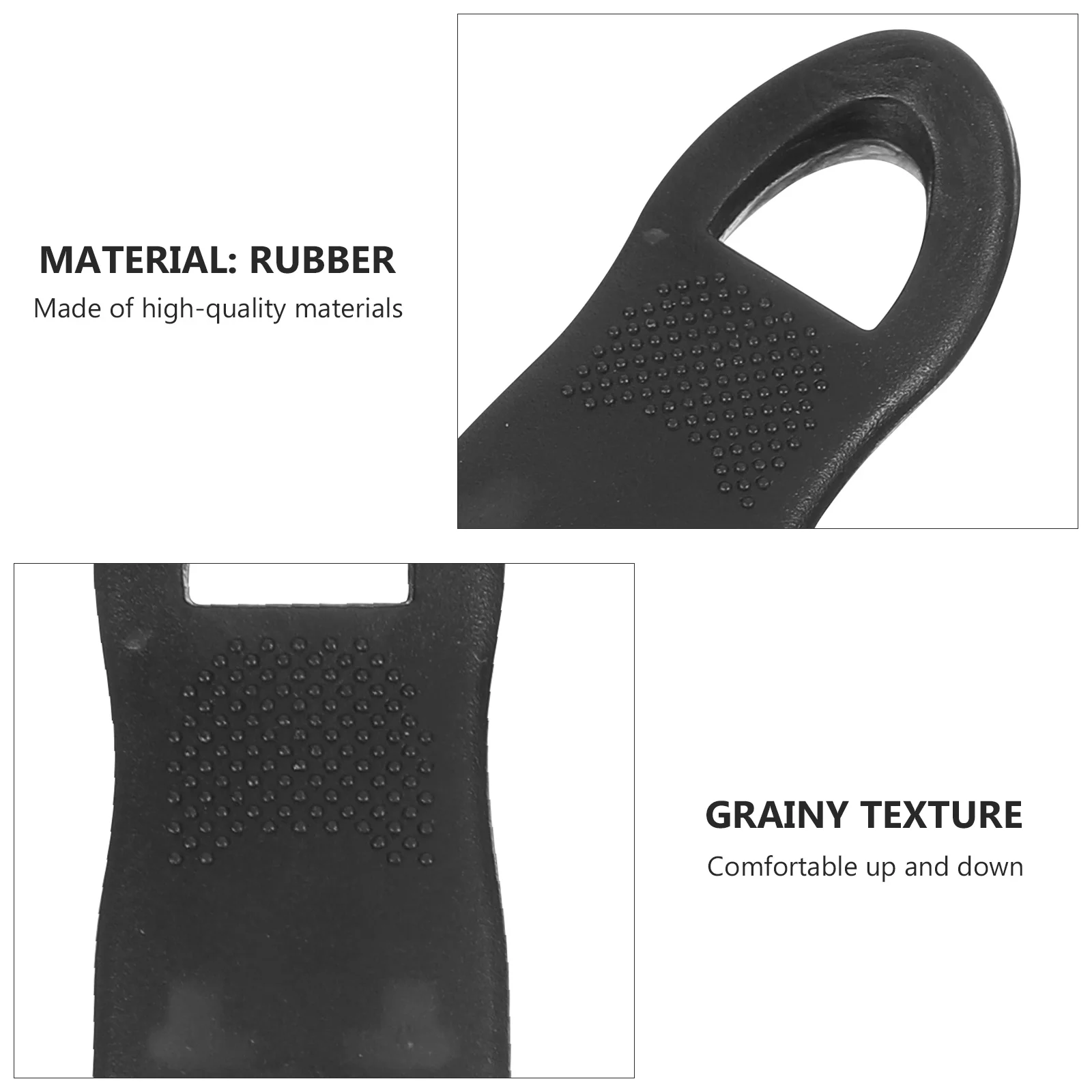 

20Pcs Zipper Pull Tab Replacement Heavy Duty U Shape Bolt Design No Tools Needed Rubber Grip for Clothing Bags Luggage