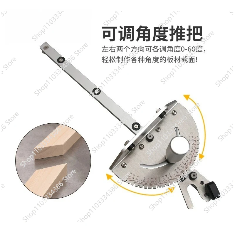 

Push Handle Push Ruler Chute Woodworking Table Saw Band Saw Upside Down Miter Angle DIY