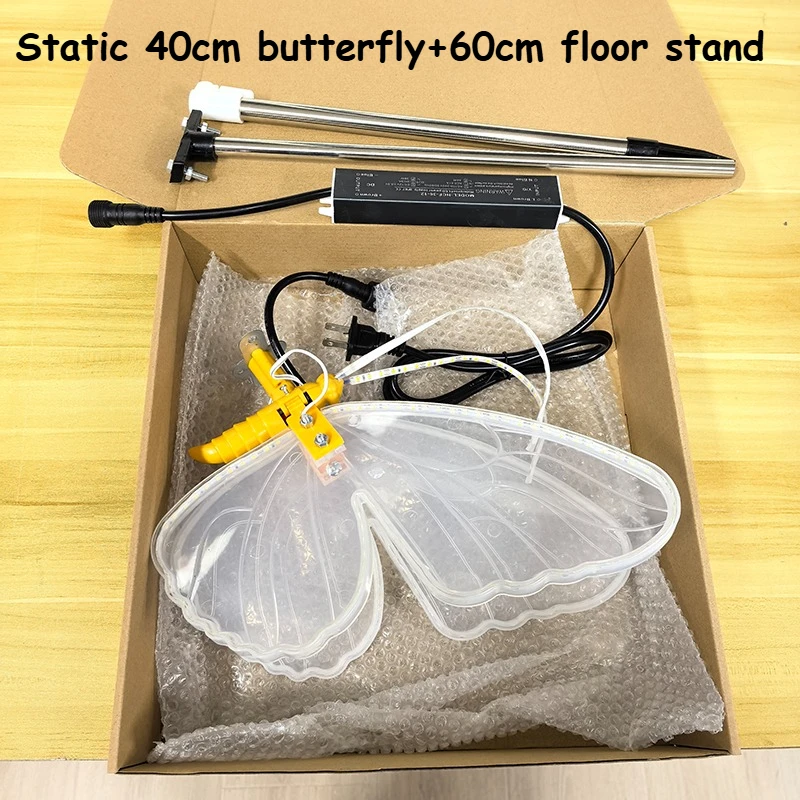 1PC 12V LED Buitenverlichting Dynamische Statische Vlinderlampjes voor Festival Huisdecoratie Feest Bruiloft DIY Decoraties