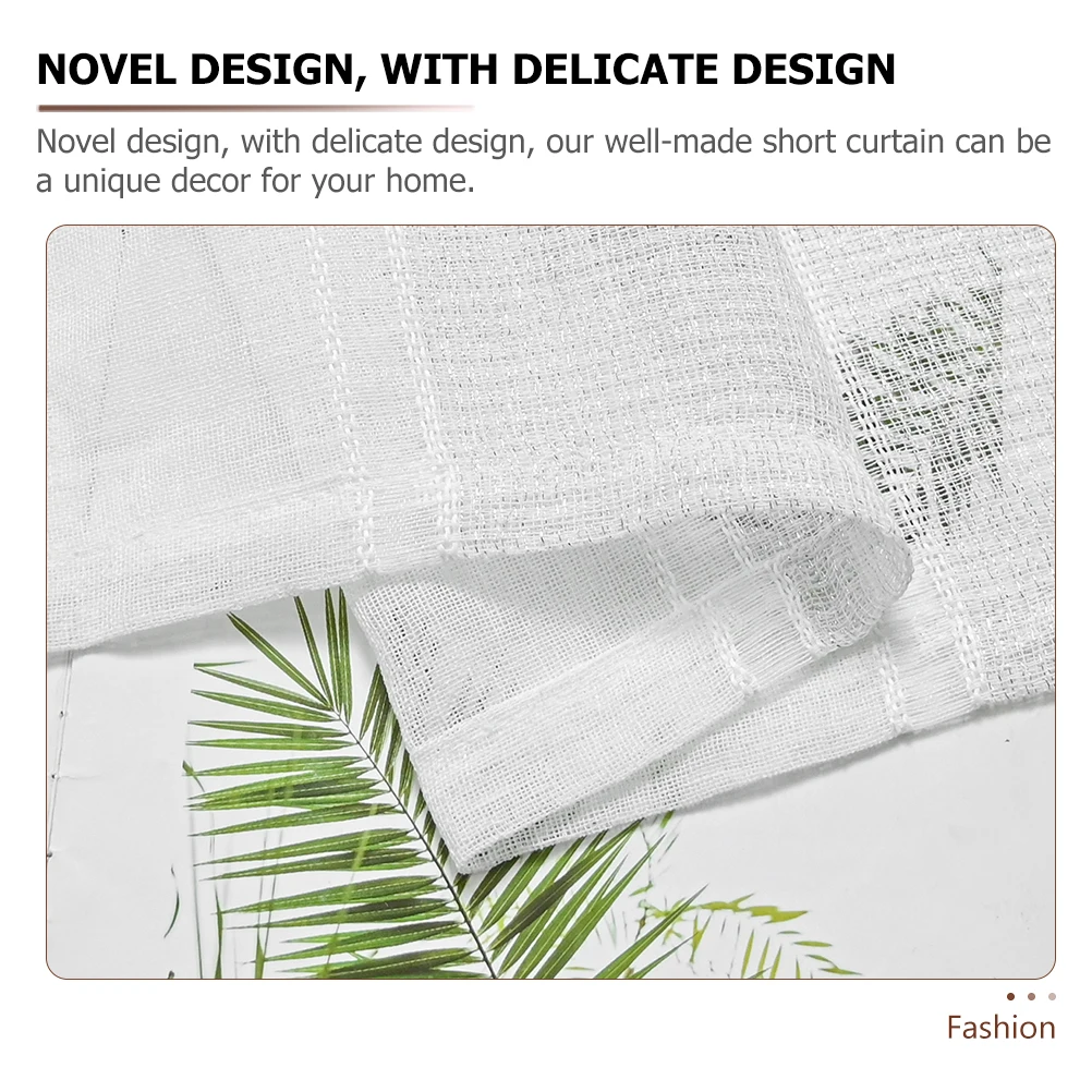 

Delicate Window Curtain Bedroom Curtain Drape Short Curtains Easy Installation Privacy Decorative Covering For Living Room