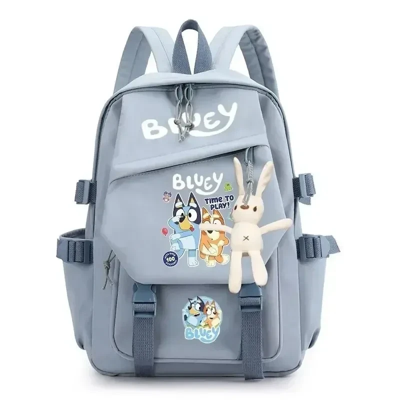 

Moose Cartoon Bluey Backpack Lightweight Spine Protection Backpack Waterproof Kawaii Student Large Capacity Backpack As Gifts