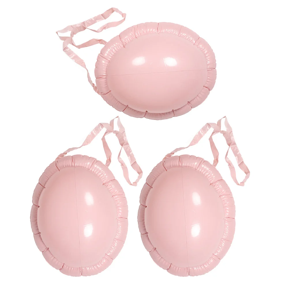 

3Pcs Inflatable Belly Halloween Costume Accessory Universal Fit Santa Beer Belly Prop for Christmas Party Fun Celebration