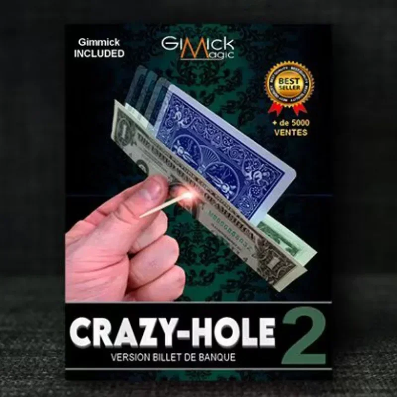 Crazy Hole 2.0 By Mickael Chatelain Poker Card Magic Tricks Illusions Gimmicks Magician Magia Props Close Up Magic Visual Magie