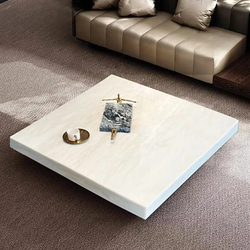 

Итальянский минималистичный кофейный столик из мрамора Cary Ice Jade, легкий, роскошный, современный, квадратный, для дома, высококачественный, из камня.