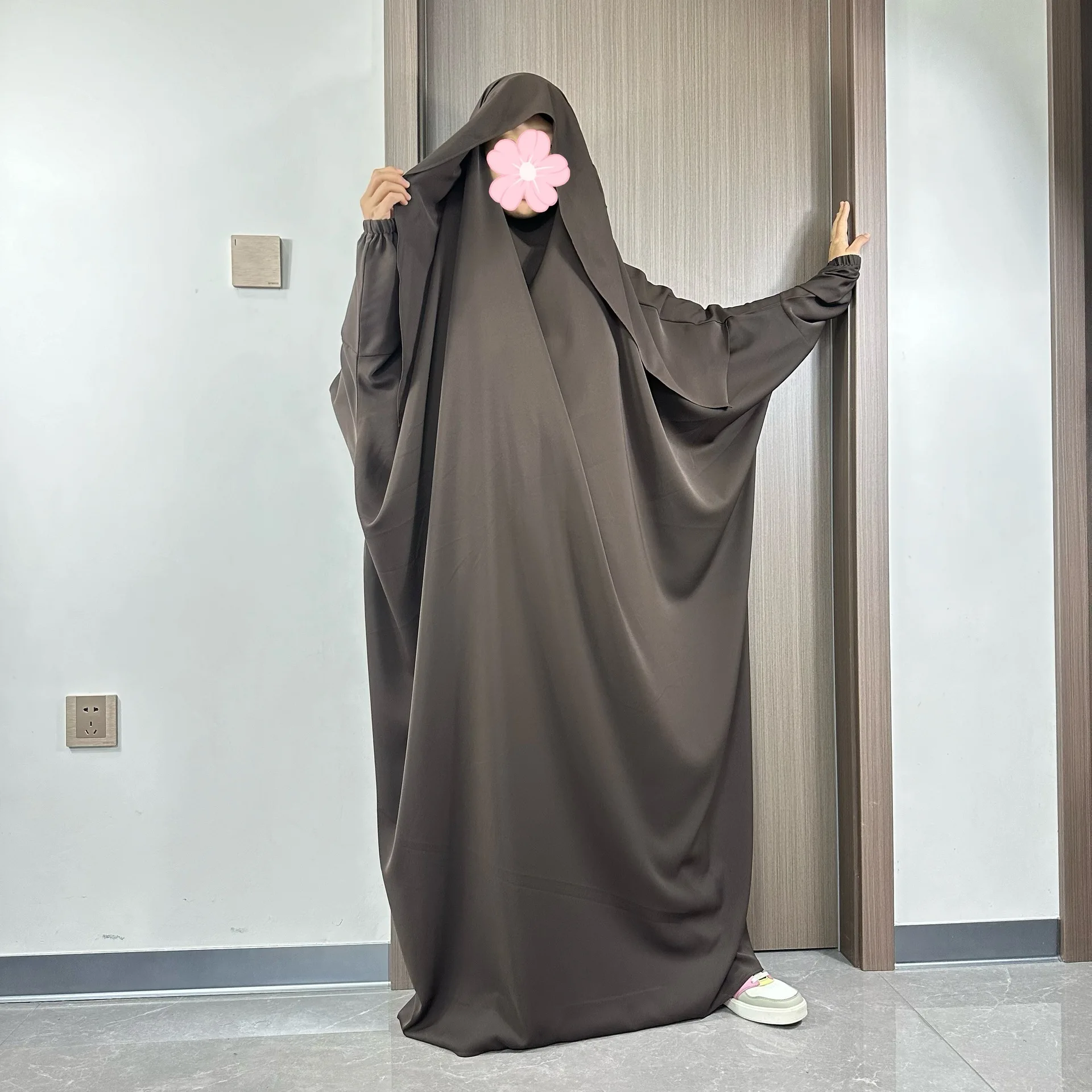 Eid Djellaba Hooded Abaya Women Muslim Prayer Garment Maxi Dress Islam Clothing Turkey Kaftan Arabic Robe Burqa Jalabiya Ramadan