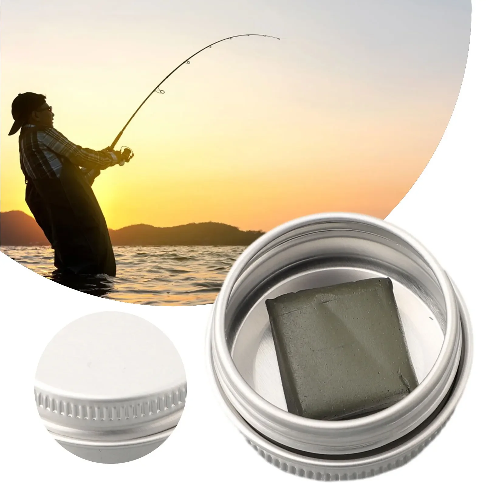 

1pc 15g Tungsten Rig Putty With Handy Round Box Packaging Metal Tungsten Mud Weight Terminal Carp Fishing Accessories