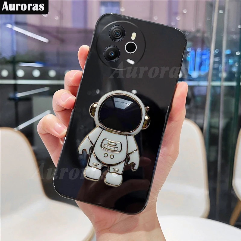 Auroras For Blackview Shark 8 Cover Astronaut Holder Ultra-Thin Smooth Silicone Soft Shell For Blackview Shark8 Phone Case