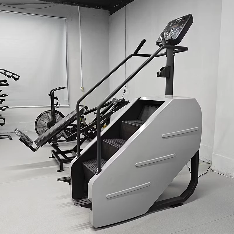 

【Hot】China Manufacturer Touch Screen Stair Simulator Professional Gym Fitness Climbing Machine Cycling Stair Climber