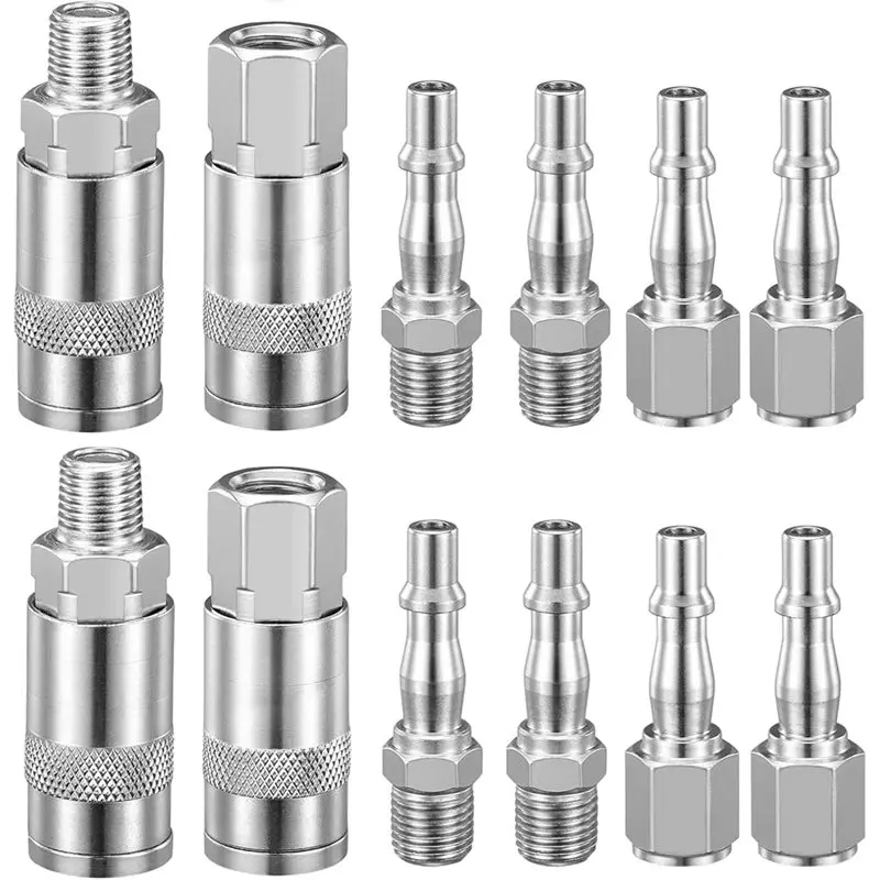 【flash-sale-】air-compressor-1-4-inch-bsp-inchbsp-air-line-hose-fittings-couplings-connector-plug-kit-connectors